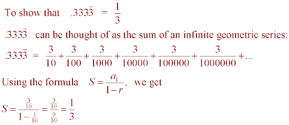 geometric sum formula