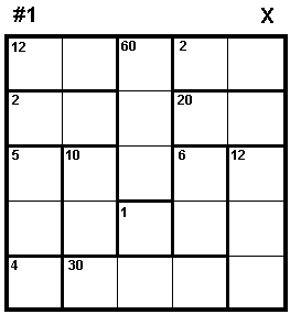 CalcuDoku Board