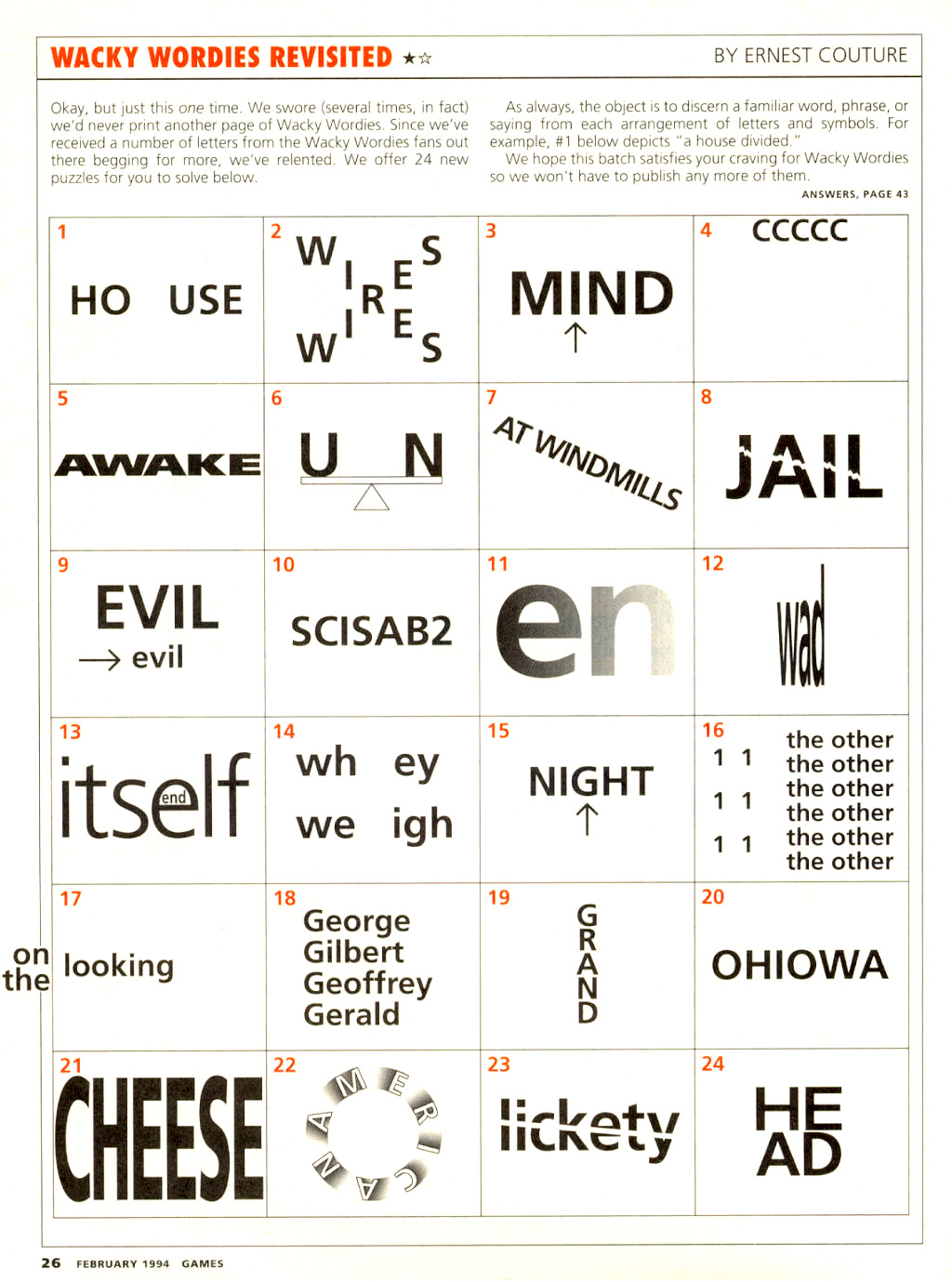 Printable Brain Puzzles