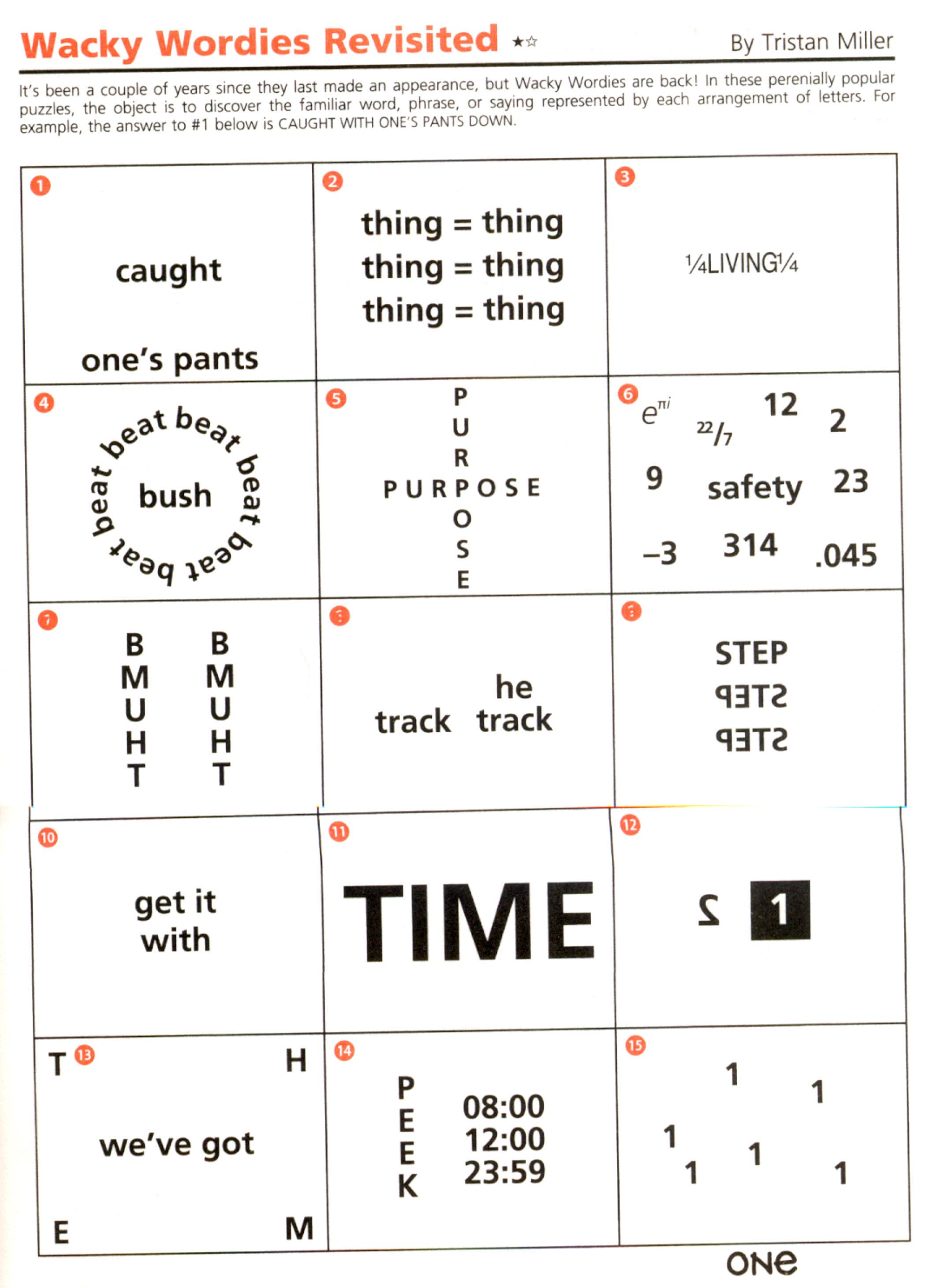 Free Printable Brain Teasers With Answers