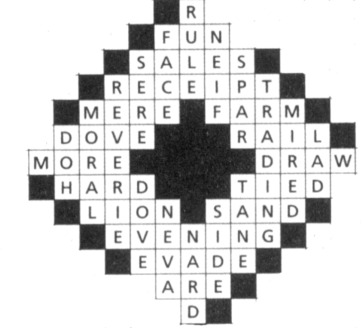 crossword puzzle