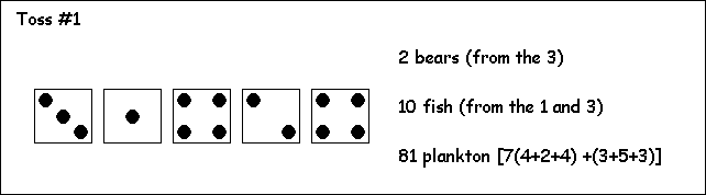 Bear Dice Game 19676